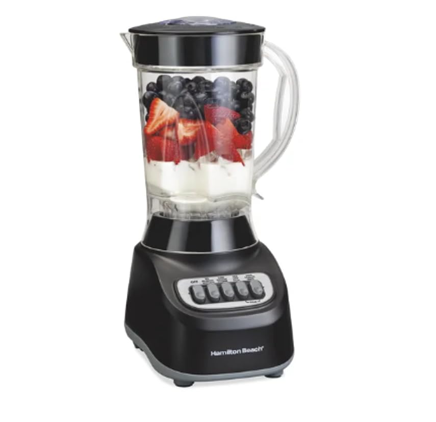 Beach Smoothie Blender with 650W Peak Power, Wave Action System, 12 Functions, 48 oz BPA-Free Jar, and Ice Sabre Blades