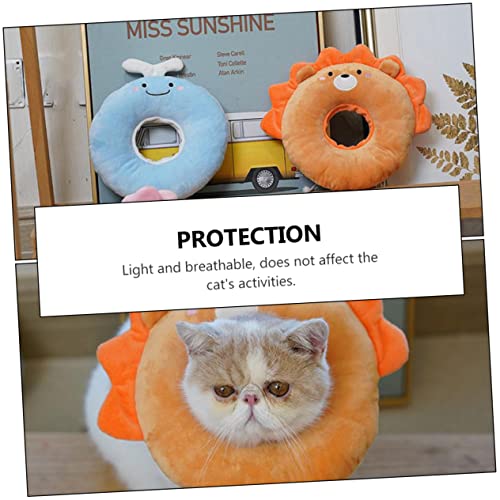 DOITOOL 3 Pcs Elizabeth Circle Cute Dog Collars Kitten Collars Small Cat Collar Dog Plush Collar Elizabethan Cone for Dogs Healing Collar Pet Protective Collar Pet Supply Shield Neck