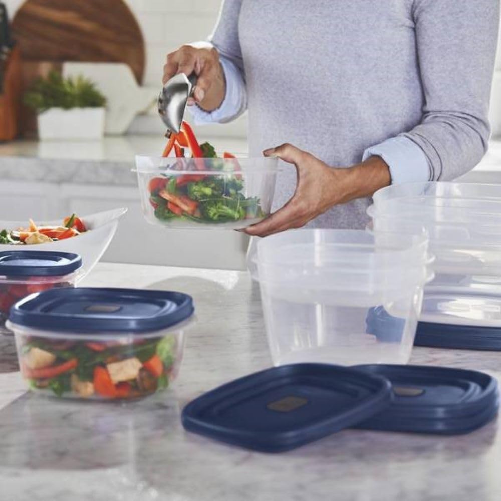 Rubbermaid easyfindLids (36 pieces), Blue