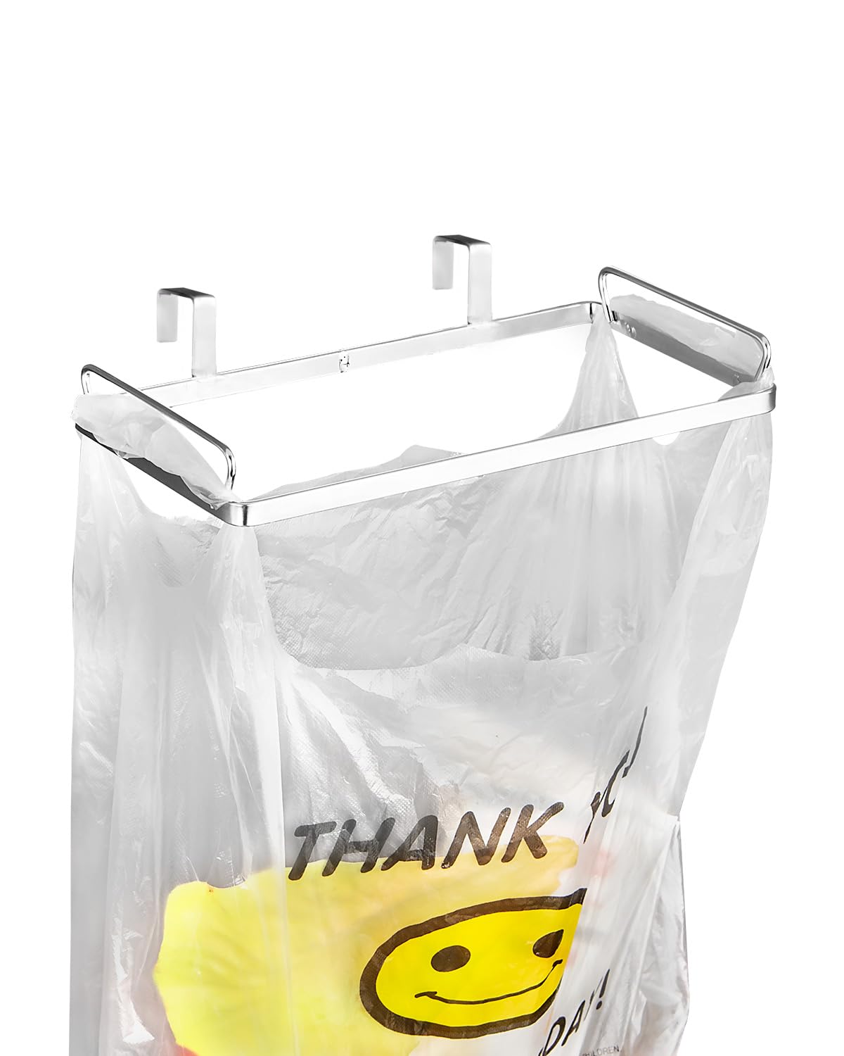 YQh Trash Bag Holder,Trash Bag Holder Rack Kitchen Trash Can Small Trash Container for Kitchen Cabinet Door and Cabinet Under Sink Bag Holder (1)