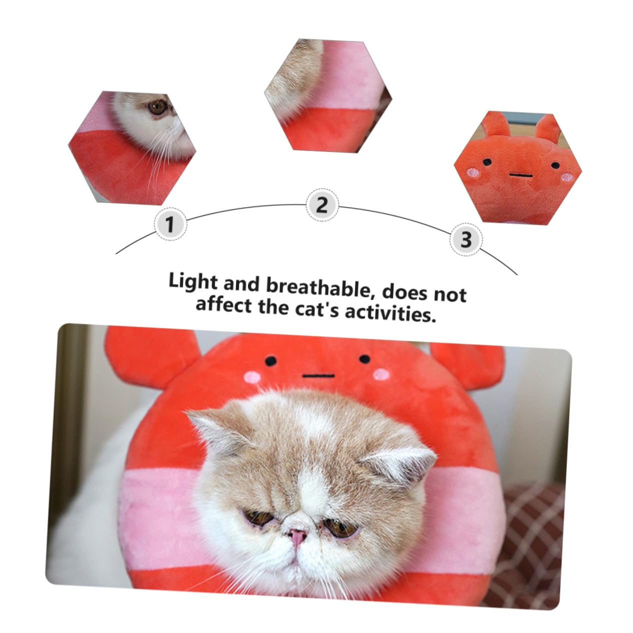 DOITOOL 3 Pcs Elizabeth Circle Puppy Healing Cone Dog Surgery Collar Cute Toast Neck Cone Cloth Pet Collar Cat Collar Kitten Collars Pet Protective Collar Pp Cotton Lampshade Inflatable