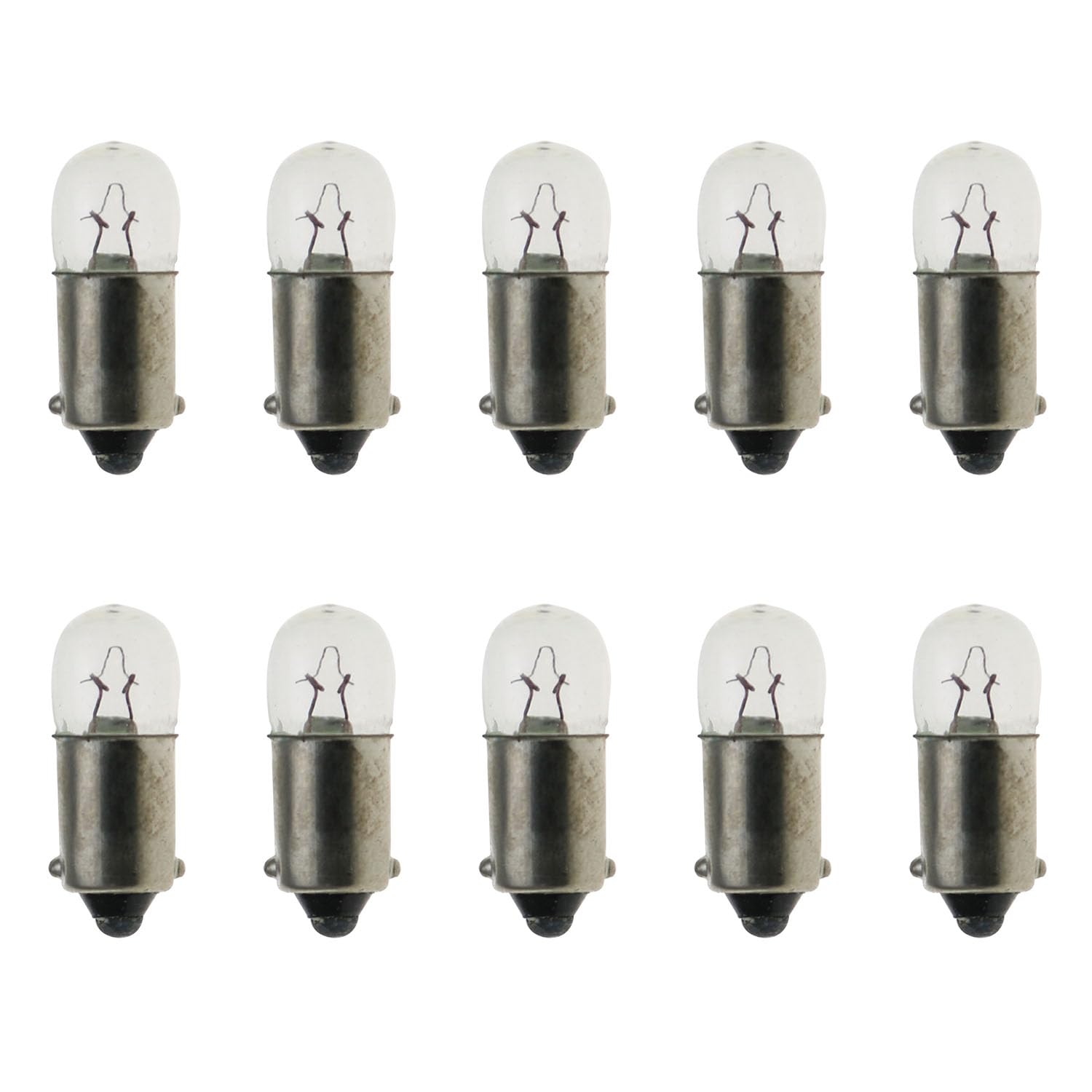 MEETOOT 10PCS Bayonet Mount Bulb P13.5S Bayonet Small Bulb 12V 0.25A 3W Suitable for Flashlight and Emergency Light