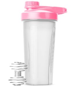 mr. pen- shaker bottles for protein mixes with twist cap, 28 oz, pink protein shaker bottle with wire whisk ball, mixer bottle, protein shake bottles, protein bottle, protein shake bottle