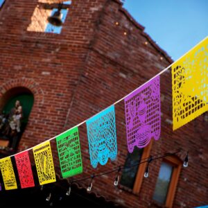 YADECOMA 6 Packs 108 Ft Fiesta Party Decorations Mexican Party Banners Papel Picado Banners Cinco De Mayo Decorations Dia De Los Muertos Decor Mexico Halloween Banner Birthday Party Decorations