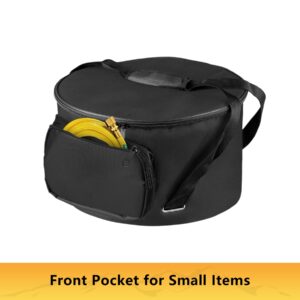 SIRUITON Dutch Oven Bag,Suit for 14 Inch Dutch Oven, Carry Bag with Extra Inner Crossed Straps & Pockets