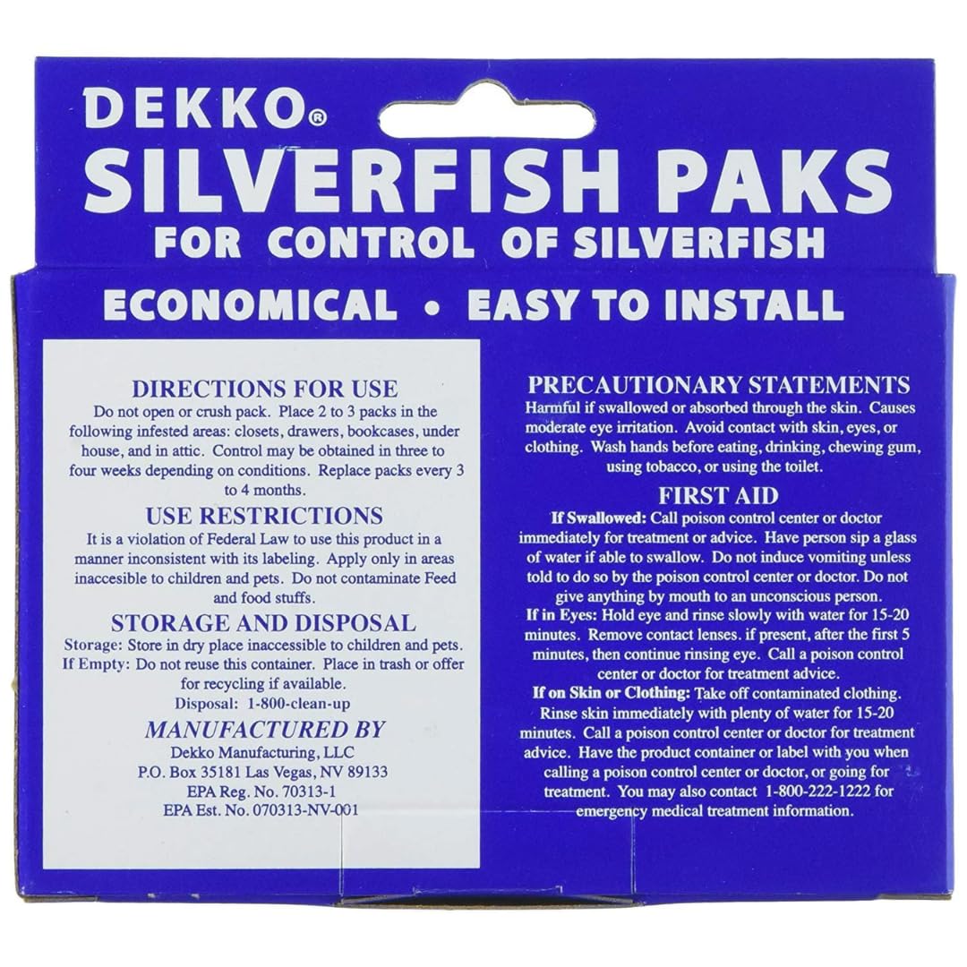 Silverfish Elimination Kit: Effective Pest Control with 24 Silverfish Paks in 1 Box | Eco-Friendly Formula | Premium USA Supply Gloves for Safe Eradication | USA Supply Pest ID Card