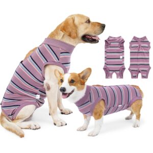 coppthinktu dog recovery suit dog surgery recovery suit female, dog onesies dog surgical recovery suit for small medium large dogs, pet recovery shirt post spay abdominal wounds (xx-large)