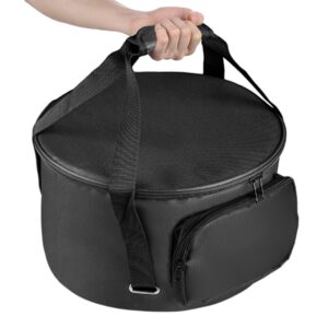 siruiton dutch oven bag,suit for 14 inch dutch oven, carry bag with extra inner crossed straps & pockets