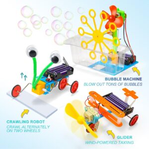 STEM Kits for Kids Age 8-10, STEM Robotics for Kids Age 8-12, Science Kits for Kids 5-7, STEM Toys for Boys Age 7 8 9 10 12 13 14 Girls Gifts, Robot Building Crafts Engineering Electric Motor Kit 6-8