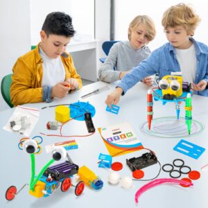 STEM Kits for Kids Age 8-10, STEM Robotics for Kids Age 8-12, Science Kits for Kids 5-7, STEM Toys for Boys Age 7 8 9 10 12 13 14 Girls Gifts, Robot Building Crafts Engineering Electric Motor Kit 6-8