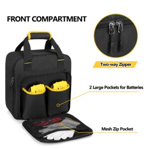 Rexmica Air Compressor Carrying Bag Compatible with DEWALT DCC020IB 20V Max Tire Inflator, Portable Storage Bag Compatible with DEWALT DXAEJ14 Digital Portable Power Station Jump Starter