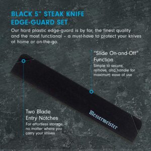 Messermeister Black Edge-Guard Steak Set / 4 Pc. / (4 ea.) EGS-05S