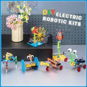 STEM Kits for Kids Age 8-10, STEM Robotics for Kids Age 8-12, Science Kits for Kids 5-7, STEM Toys for Boys Age 7 8 9 10 12 13 14 Girls Gifts, Robot Building Crafts Engineering Electric Motor Kit 6-8