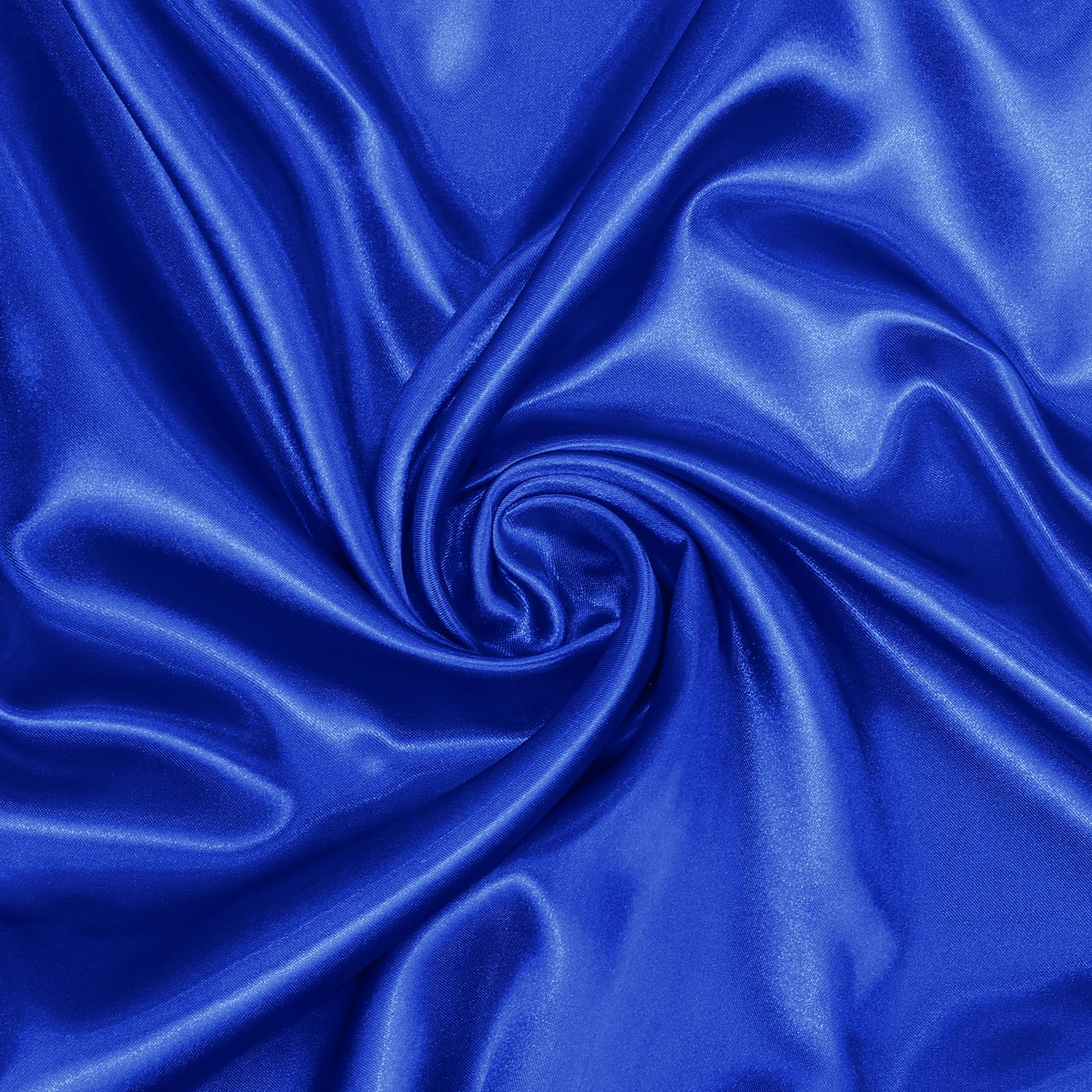 DLCFLF Royal Blue Satin Fabric by The Yard, 2 Yards Charmeuse Satin Fabric 60 Inch Wide, Silky Satin Fabric for Bridal, Wedding, DIY Crafts, Sewing, Costumes, Shiny Cloth Fabric