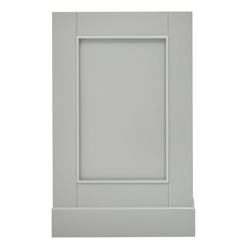 ARIEL Stafford 60" Grey Bathroom Vanity Base Cabinet, Double Sink Configuration, 4 Soft Closing Doors, 6 Full Extension Dovetail Drawers, Brushed Nickel