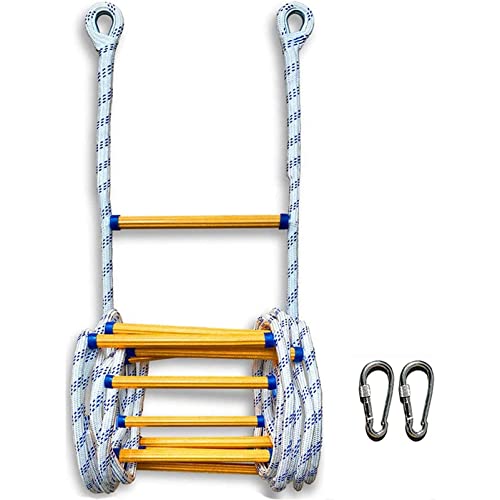 Fire Escape Ladder,Emergency Fireproof Rescue Ladder,Climbing Rope Ladders Fire Escape 2-8 Story Homes,for Emergencies,Multifunctional Ladder/40M