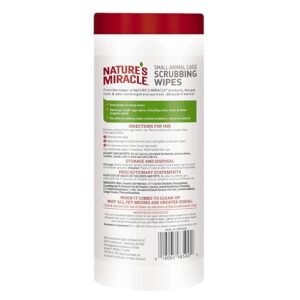 Nature's Miracle Small Animal Cage Scrubbing Wipes 30Ct