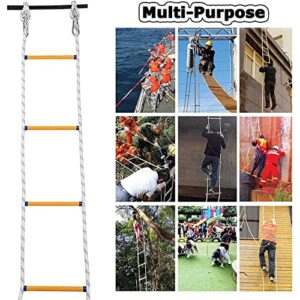 Fire Escape Ladder,Emergency Fireproof Rescue Ladder,Climbing Rope Ladders Fire Escape 2-8 Story Homes,for Emergencies,Multifunctional Ladder/40M