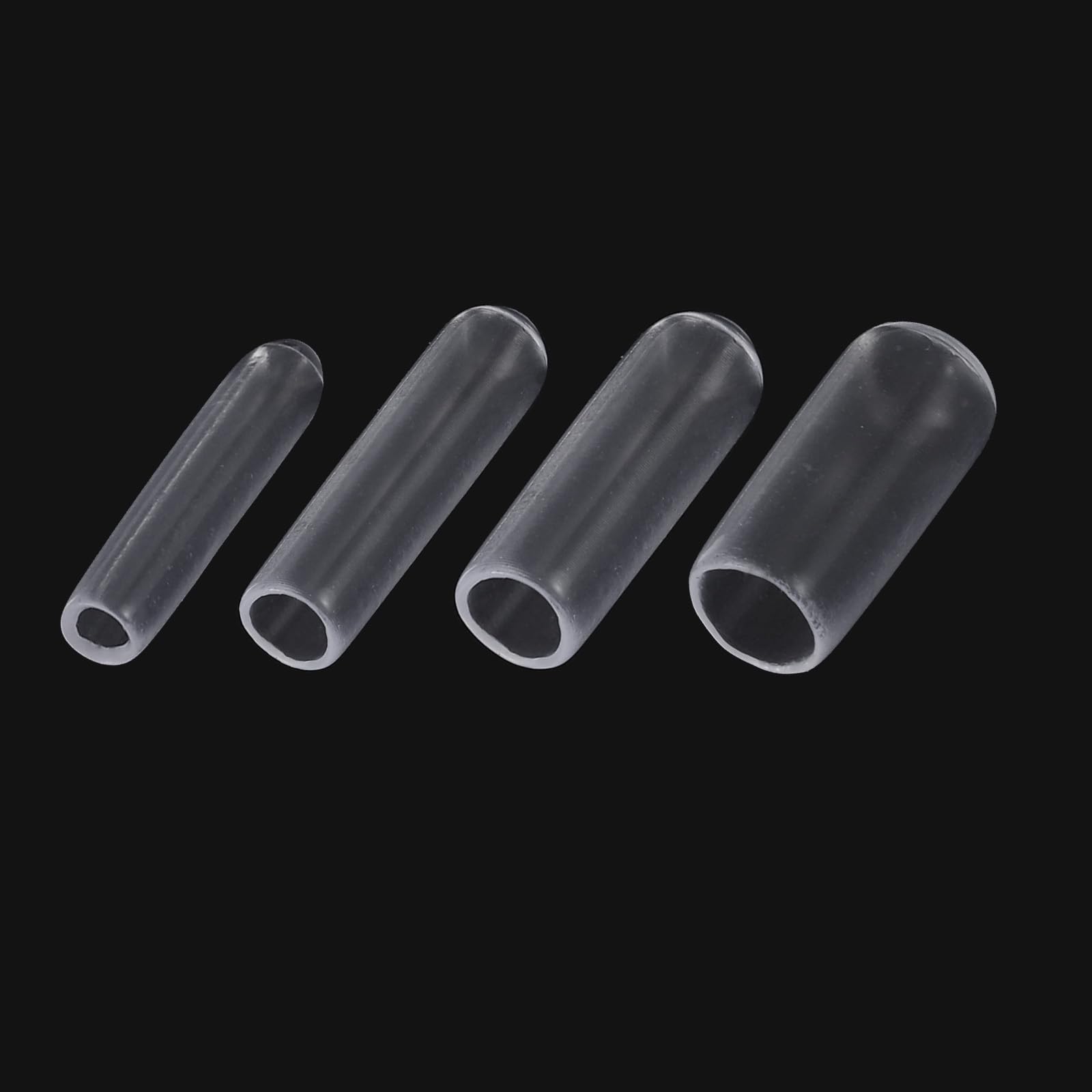 uxcell 50pcs Round Rubber End Caps 1/8" 3/16" 1/4" 5/16" 3/8" Clear Vinyl Cover Screw Thread Protectors Assortment Kit(3mm 5mm 6mm 8mm 9.5mm)