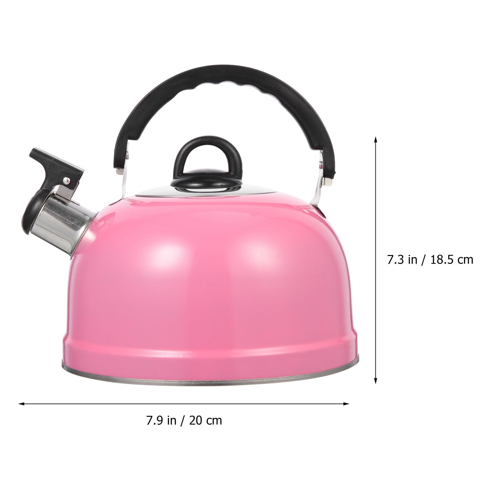 MAGICLULU Buzzing Kettle Heating Pot Whistling Teapot Whistling Water Kettle Teapot for Stovetop Mini Tea Kettle Tea Kettle Top Chinese Teapot Sound Pot Spherical Stainless Steel 7.9 x 7.3Inch