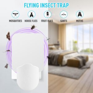 Ten KiKi 24 Packs Refills for Flying Insect Trap Indoor Fly Trap Refills for Home, Fly Traps for Bugs Gnats and Moths for Indoors