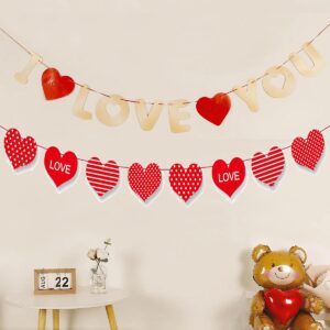 I LOVE YOU Banner for Valentine's Day Proposal Birthday Courtship Engagement Wedding Anniversary Bridal Party Decorations