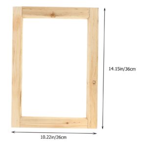 Tofficu 3pcs Silk Screen Frame Wood Picture Frame Screen Printer Frame DIY Tools Washable Printing Frame Tshirt Printing Wood Silk Screen Printing Frames Wood Grain Template Blank Wooden