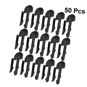 Garneck 50pcs Trash Can Clip Trashcan Garbage Bag Clamp Trash Can Stabilizer Snack Sealing Clip Waste Bins Clips Trash Can Clamp Food Storage Bag Clip Garbage Bag Clips Heavy Holder