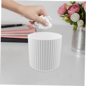 Ciieeo Kitchen Trash Can Garbage Can Trash Can for Car Table Waste Bin Garbage Container Living Room Trash Can Reusable Bathroom Trash Can Mini White Household Plastic Trash Basket