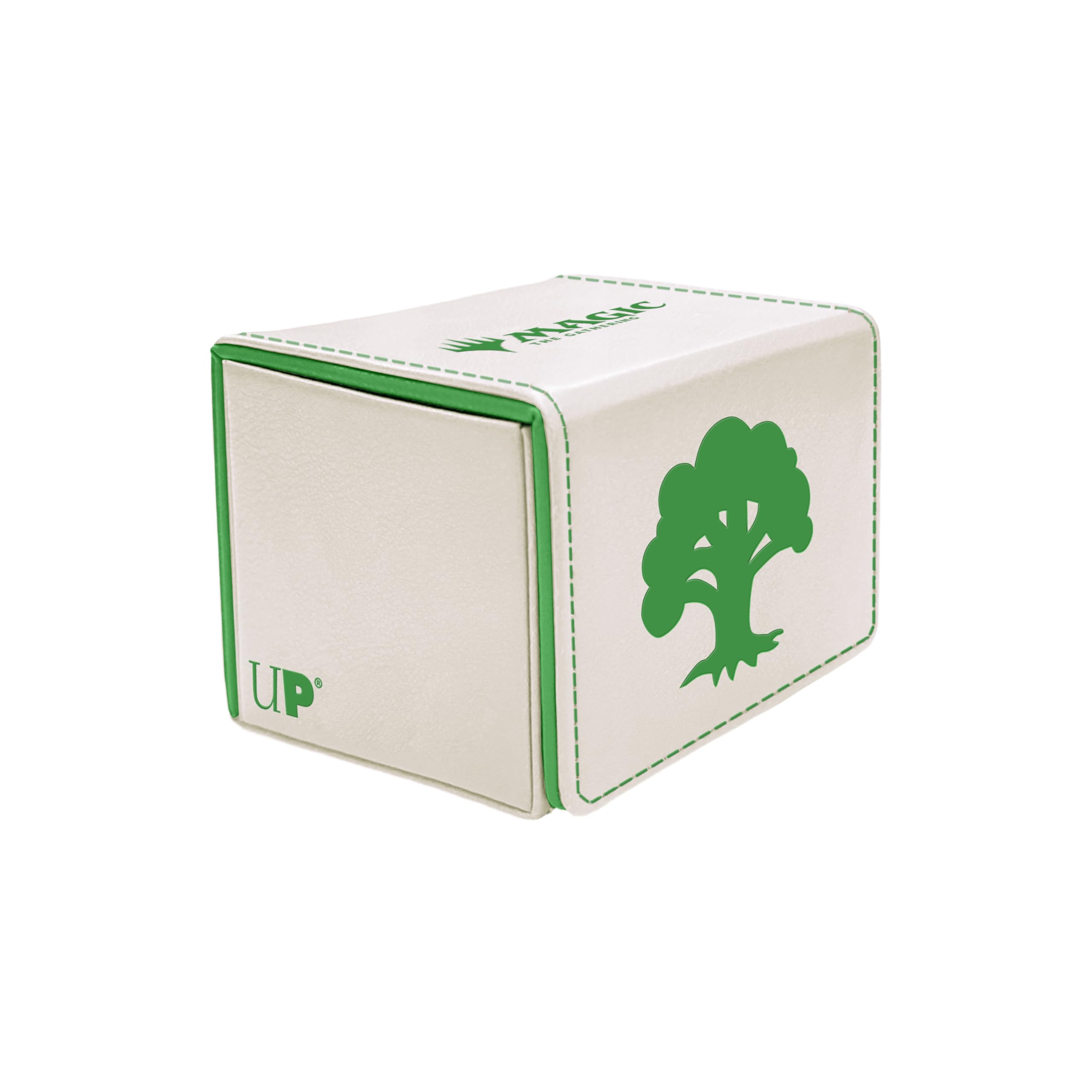 Ultra Pro - Mana 8 Alcove Edge Deck Box - Forest for Magic: The Gathering, Store & Protect up to 100 Standard Size MTG Cards, Great for Commander Deck, Side Loading Deck Box, Premium Leatherette