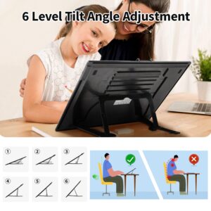 Rechargeable A3 Light Pad for Diamond Painting,Tracing Light Box with Stand and Clip,3 Colors Stepless Dimmable and 6 Levels of Brightness Light Board for Artists,Drawing,Sketching,Animation