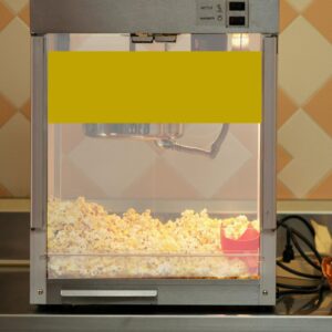 ABOOFAN Commercial Popcorn Machine Door Panel, PVC Thicken Popcorn Popper Machine Panel Replacement for Popcorn Machine Parts 28.6 * 21.5cm