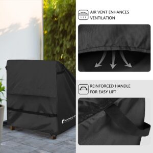 ULTCOVER Smart Selection Patio Chair Cover 2 Pack Waterproof & UV Protection Outdoor Furniture Adirondack Deep Seat Chair Cover 35W x 38D inches