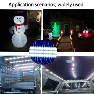 LIANWO LED Module,Replacement Lights for Inflatables White 20pcs 9.8 Ft 2835 SMD 150LM Per LED Module IP65 Waterproof Christmas Inflatables Light for Letter Sign with Tape Adhesive Backside (White)