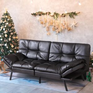 MUUEGM CSY-267PU-BK-10 Sofas, Black