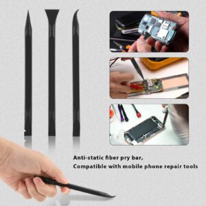 6 Pcs Plastic Scraper Tool For Tight Spaces, Non-Scratch Kitchen Scraper Cleaning Pen Carbon Fiber Plastic Scraper Multipurpose Label Scraper For Remove Stickers Labels Stains Food Dirt