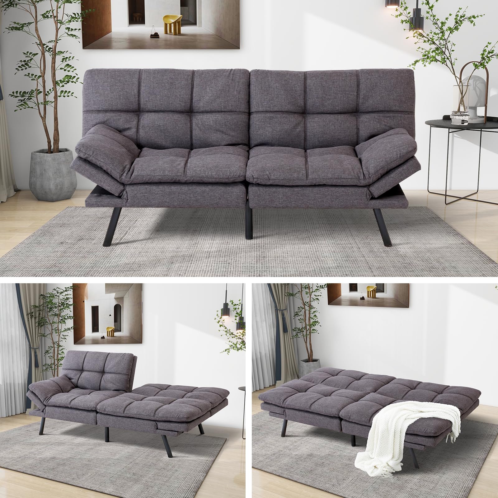 MUUEGM SF267DGY Sofas, Dark Grey