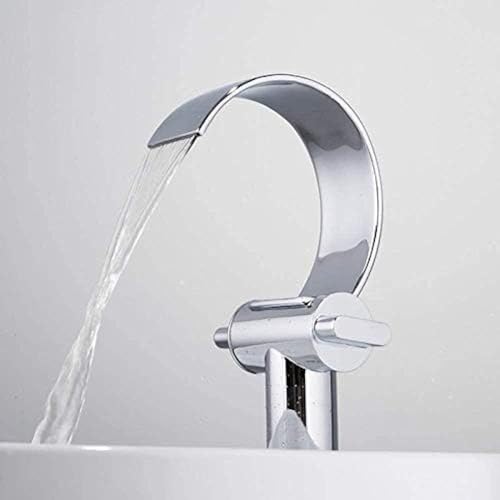 Kitchen Taps Kitchen Tap Faucets Basin Faucet Bathroom Basin Mixer Waterfall Spout Mixer Taps Chrome Bath Faucet Deck Mounted Water Mixers, Bathroom Faucet