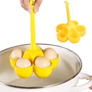 poached egg storage and egg carton 3-in-1 egg cooker for soft-boiled or poached eggs holds up to 5 eggs for easy cooking and refrigerator storage