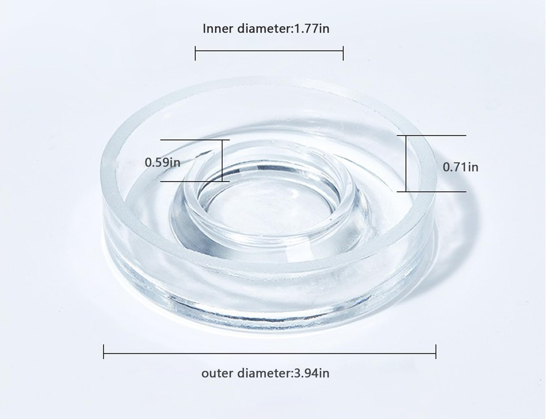 Moonetto Conway Borosilicate Glass Diffusion Dishes Acid-Alkali Resistant Glass Petri Dish Soil Determination Analysis