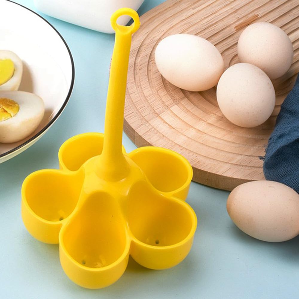 Poached Egg Storage and Egg Carton 3-in-1 Egg Cooker for Soft-boiled or Poached Eggs Holds up to 5 Eggs for Easy Cooking and Refrigerator Storage