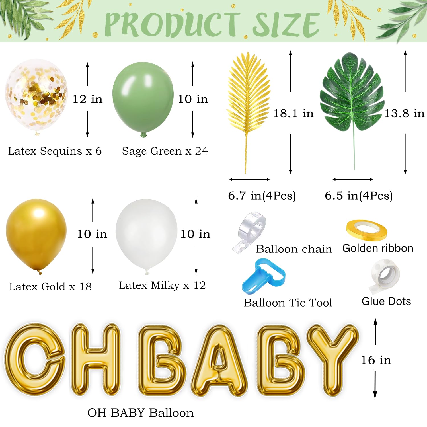 244PCS Jungle Safari Baby Shower Decorations include Plates, Cups, Napkins, Cutlery, Backdrop, Tablecloth, Palm Leaves, Balloon Garland Kit for Animal Themed Baby Boy Shower Decorations, Serves 24