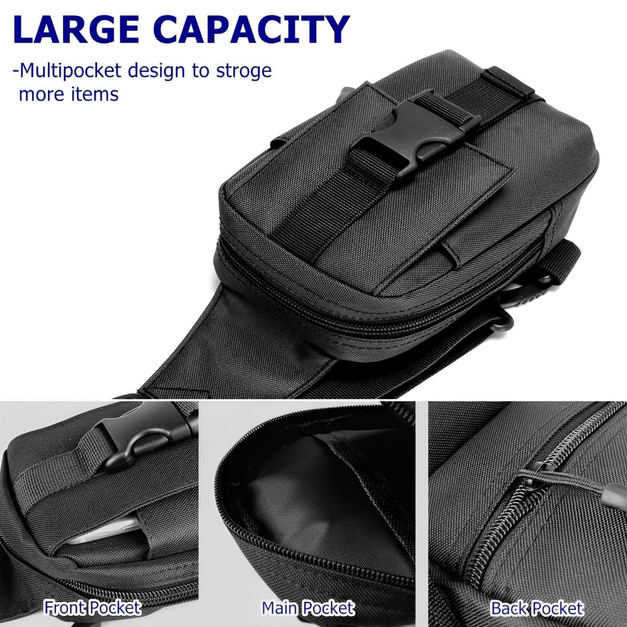 Universal Scanner Holster, Carrying Case Pouch Compatible with Zebra TC77 TC70 TC75x TC75 TC53 TC58 TC21 TC26 Most Handheld Barcode Scanner, Fit for Express Warehouse