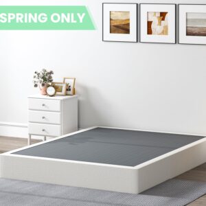 QEROMY 9 Inch High Profile Box Spring, Sturdy Metal Frame Mattress Foundation, Easy Assembly, Quiet & Noise-Free, Queen Size