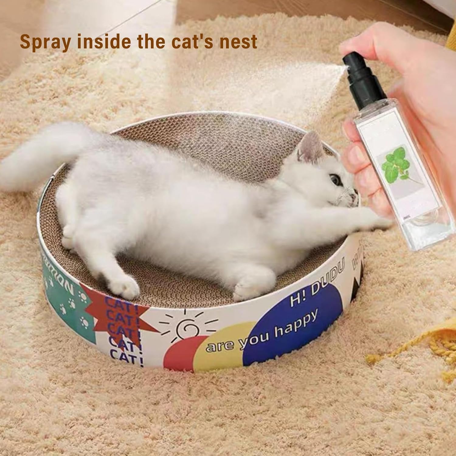 Kitty Joy Herbal Cat Joy, Herbal Cat Joy Spray, Celery Pets Catnip Spray, Catnip Spray for Indoor Cats, Cat Calming Spray, Anti Scratch Cat Spray, Cat Training Spray with Catnip, Cat Nip Spray (1PC)