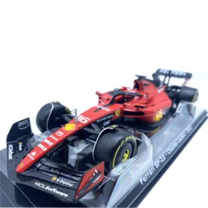 HTLNUZD Bburago 2023 1/24 SF23#16 F1Racing Alloy Car for Scuderia Ferrari 1:24 SF23#16 Leclerc Signature Die cast Adults Model Car Display Ornaments Collection