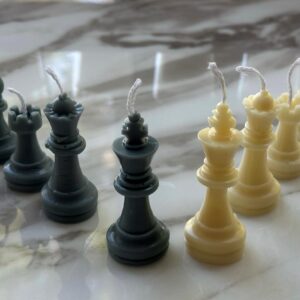 12 pcs Chess Candles, Natural Soy wax/Beeswax, Decorative candle, Can be used as Birthday Candle, Perfect gift for various occasions