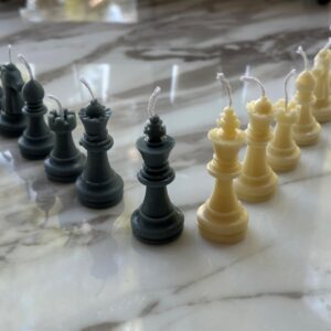 12 pcs Chess Candles, Natural Soy wax/Beeswax, Decorative candle, Can be used as Birthday Candle, Perfect gift for various occasions