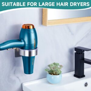 YAYINLI Hair Dryer Holder Wall Mounted, Hair Tool Organizer and Storage, Blow Dryer Holder Wall, Adhesive Hair Dryer Holder, SUS304 Stainless Steel Hairdryer Holder for Bathroom Salon Barber Shops