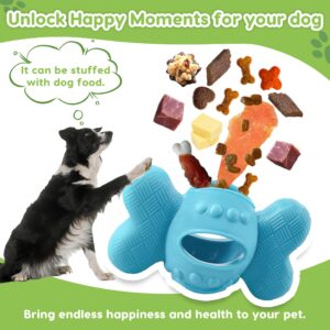 SPOFLY Dog Chew Toys, Set of 3 Treat Dispensing Dog Toys，Interactive Dog Toys for Boredom, Fun-Filled Treat Dispenser for Yak Cheese Dog Chews